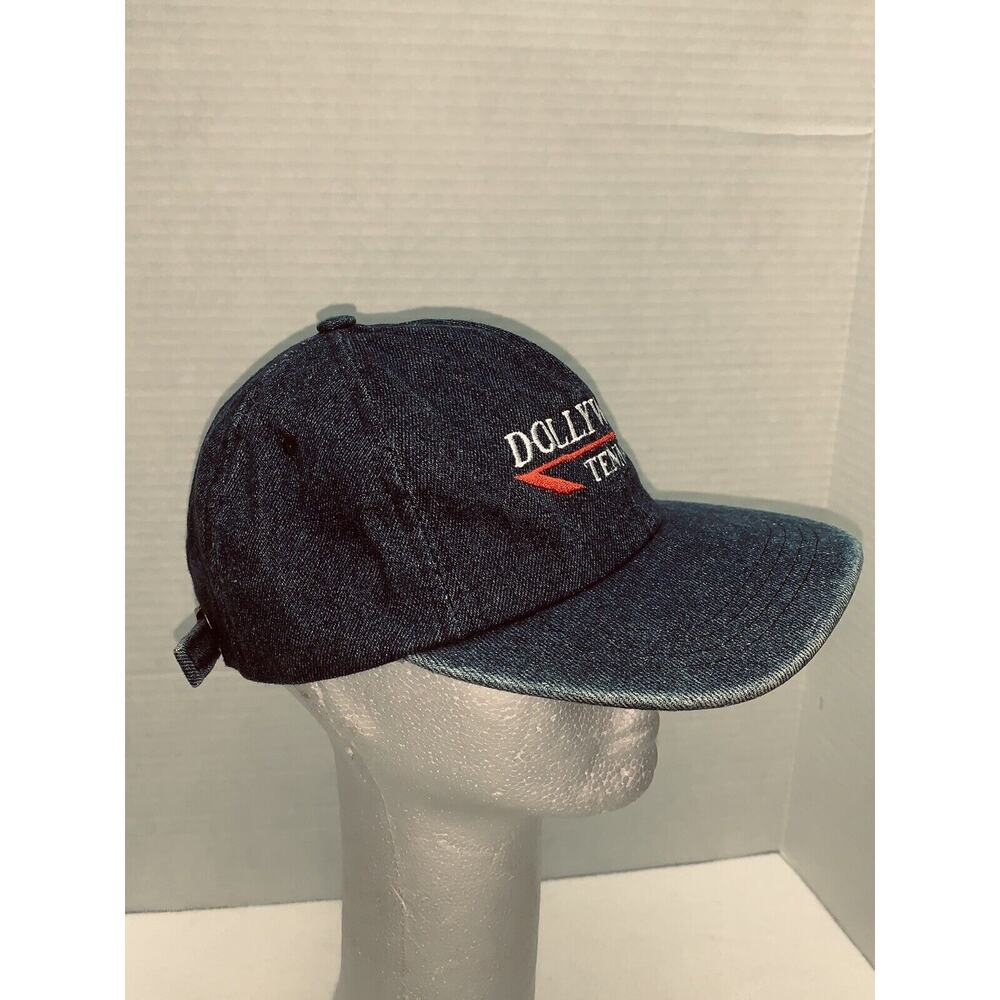 Vintage Dollywood Tennessee Strapback Cap Chambray Denim 90s J Hats USA - Picture 3 of 9